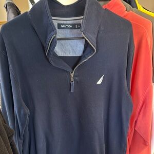 Nautica Dark Blue Half-Zip Sweater